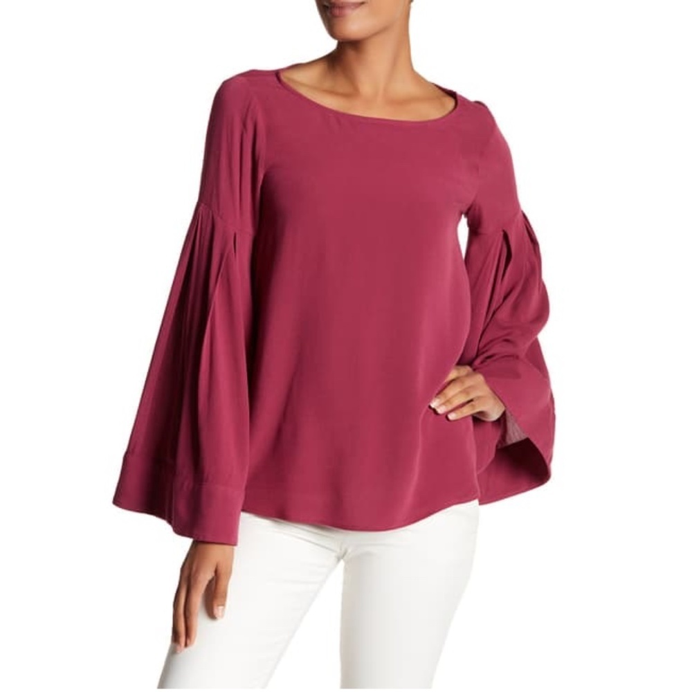 Anthro Ro & De Voluminous Sleeve Blouse